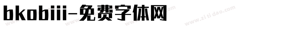 bkobiii字体转换