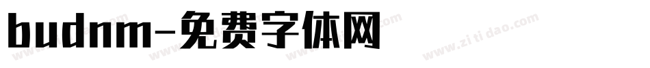 budnm字体转换