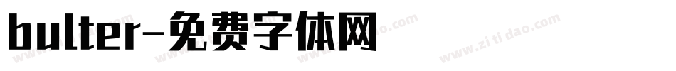 bulter字体转换