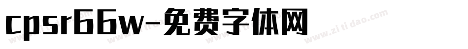 cpsr66w字体转换
