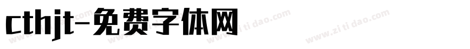 cthjt字体转换