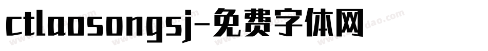 ctlaosongsj字体转换