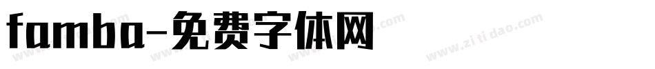 famba字体转换