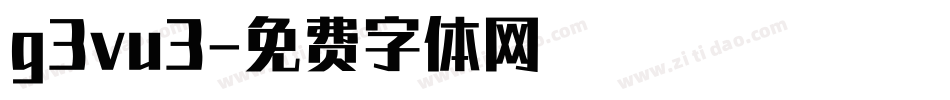 g3vu3字体转换