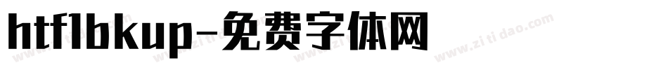 htf1bkup字体转换