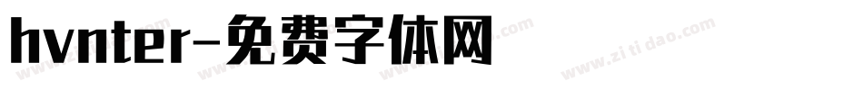 hvnter字体转换