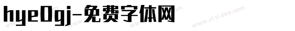 hye0gj字体转换