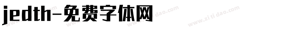 jedth字体转换