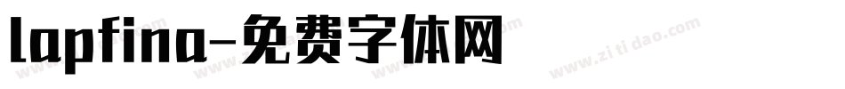 lapfina字体转换
