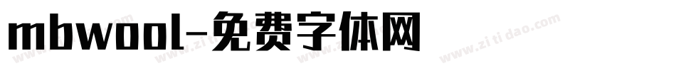 mbwool字体转换