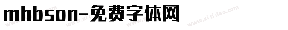 mhbson字体转换
