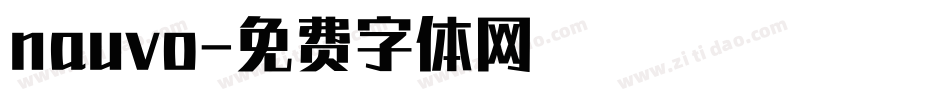 nauvo字体转换
