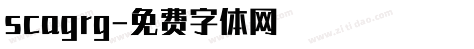 scagrg字体转换