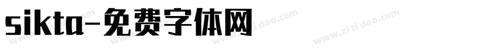 sikta字体转换