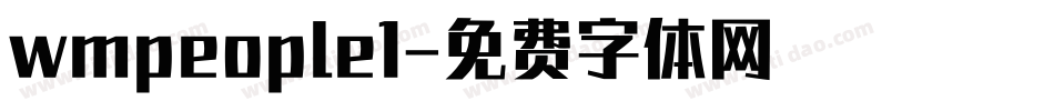 wmpeople1字体转换