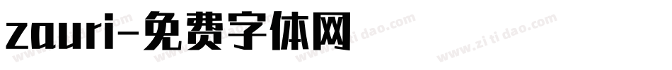 zauri字体转换