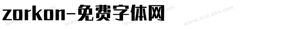 zorkon字体转换