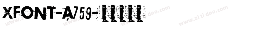 XFont-a759字体转换
