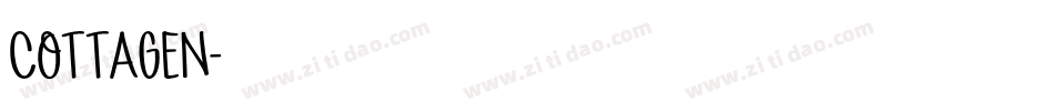 COTTAGEN字体转换
