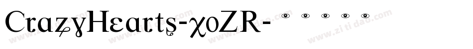 CrazyHearts-x0ZR字体转换