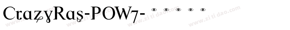 CrazyRas-POW7字体转换