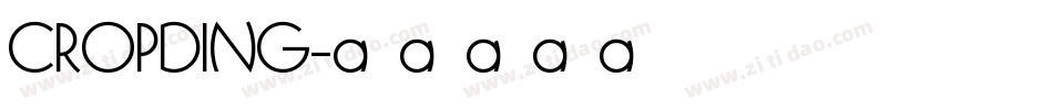 CROPDING字体转换