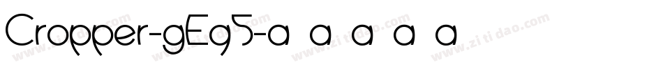 Cropper-gEq5字体转换