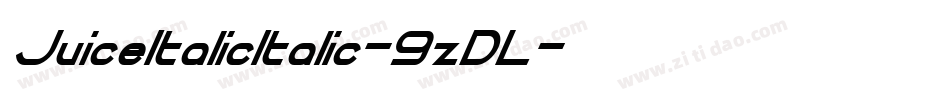 JuiceItalicItalic-9zDL字体转换