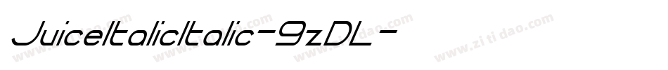 JuiceItalicItalic-9zDL字体转换