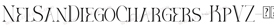 NflSanDiegoChargers-KpVZ字体转换