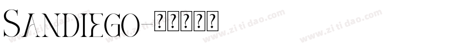 Sandiego字体转换