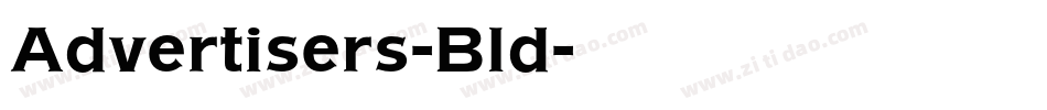 Advertisers-Bld字体转换