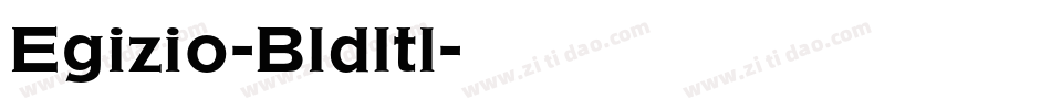 Egizio-BldItl字体转换