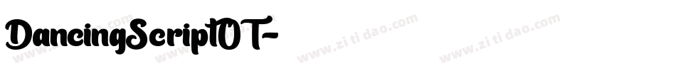 DancingScriptOT字体转换