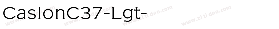 CaslonC37-Lgt字体转换