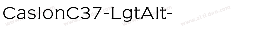CaslonC37-LgtAlt字体转换