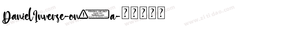 DanielInverse-on8a字体转换