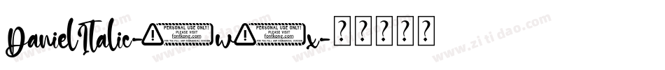 DanielItalic-4w0x字体转换