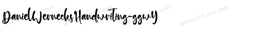 DanielWernecksHandwriting-ggwY字体转换