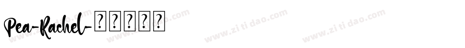 Pea-Rachel字体转换