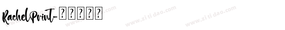 RachelPrint字体转换