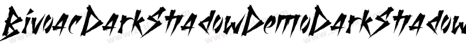 BivoacDarkShadowDemoDarkShadow-BWL4x字体转换