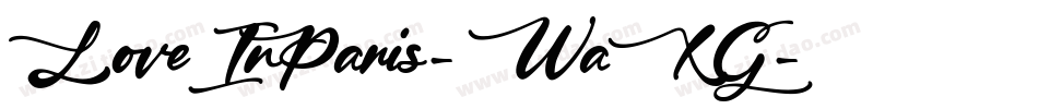 LoveInParis-WaXG字体转换 LoveInParis-WaXG字体转换