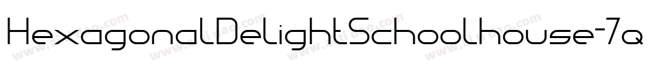 HexagonalDelightSchoolhouse-7qrP字体转换