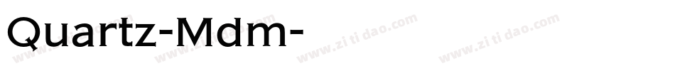 Quartz-Mdm字体转换