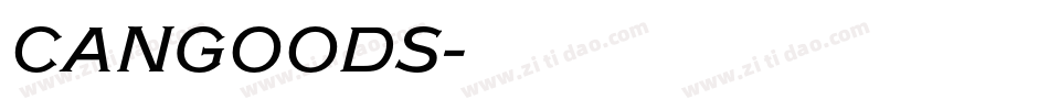 CANGOODS字体转换