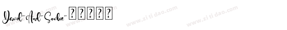David-And-Sovhie字体转换