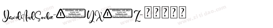DavidAndSovhie-9YX7Z字体转换