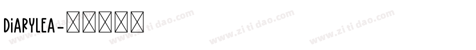 Diarylea字体转换