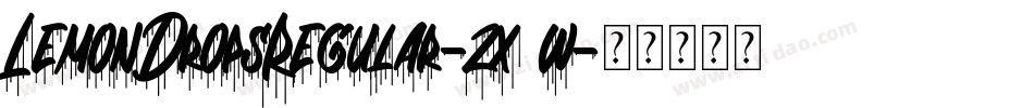 LemonDropsRegular-zx3w字体转换